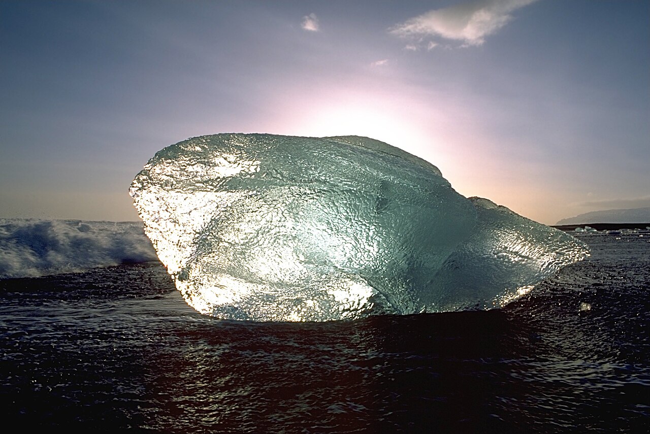 Jökulsárlón — winterbeeld