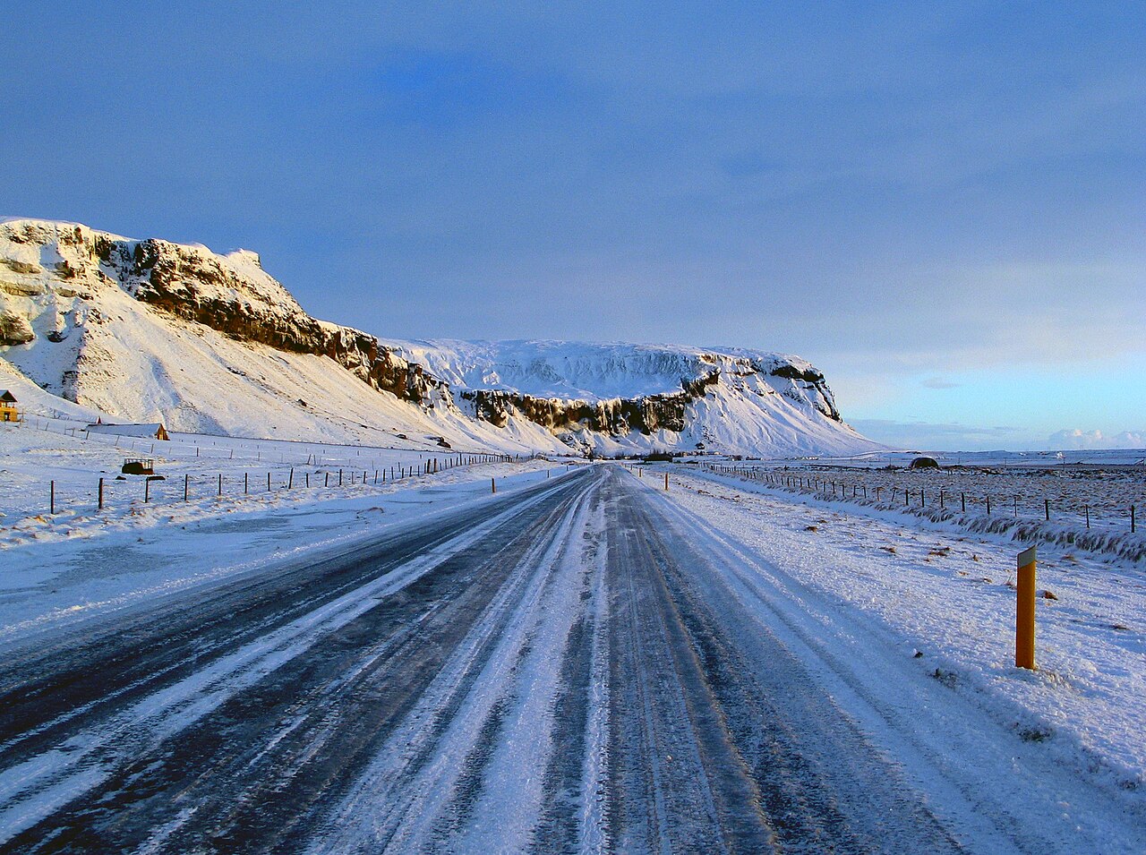 Winterrit over Route 1 — winterbeeld